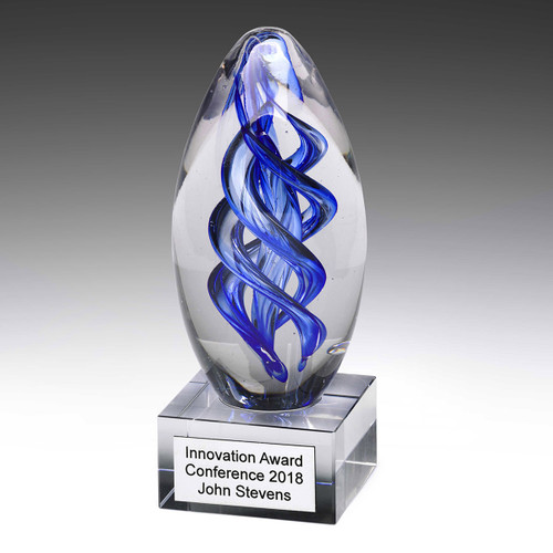 Blue Dome Art Glass 180mm AG301