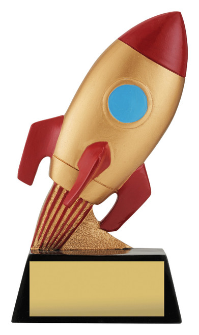 Rocket Ship Novelty Trophy 130mm