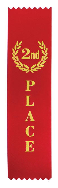 2nd Place Award Ribbon Red