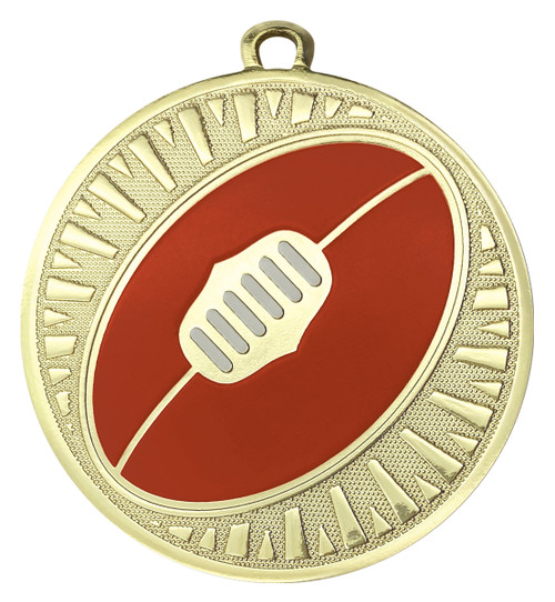 Spark Series Aussie Rules Medal Shiny Gold MS712