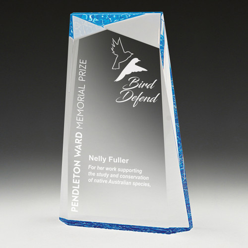 Acrylic Ballast Award Blue