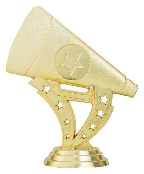 Cheer Megaphone Figure on base Trophy 135mm