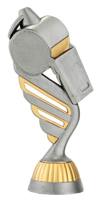 Whistle Silver/Gold Figure on base Trophy 150mm