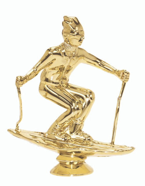 Male Skier Figure on base Trophy