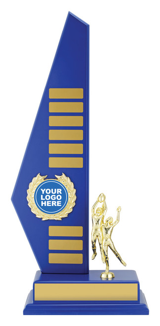 Sail Wing Timber Perpetual Trophy Blue