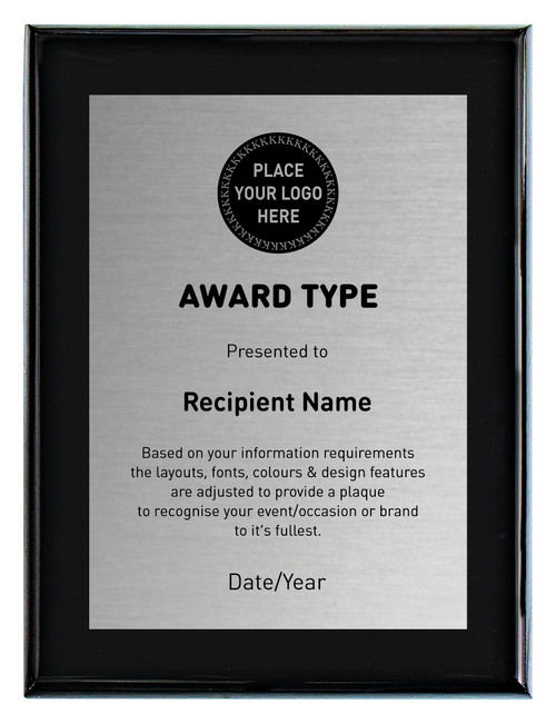 Premium Plaque Black Printed