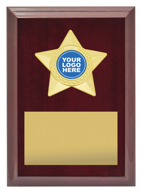 Star Holder Plaque Gold 150mm