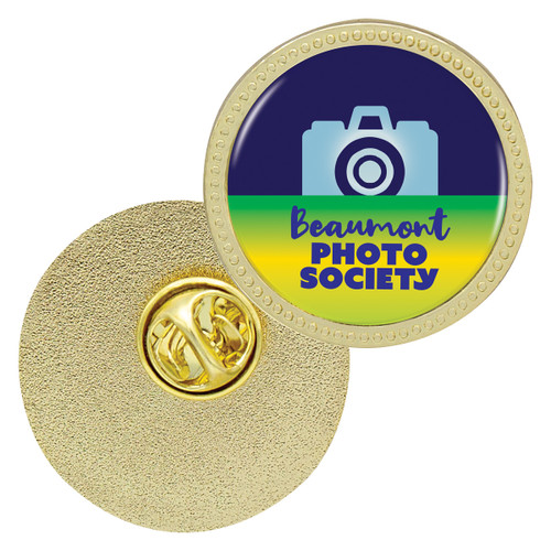 Decorative Lapel Pin Gold 28mm