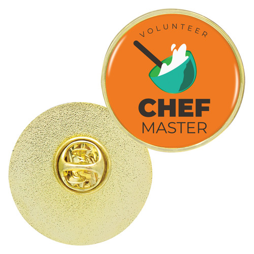 Lapel Pin Plain Gold 28mm