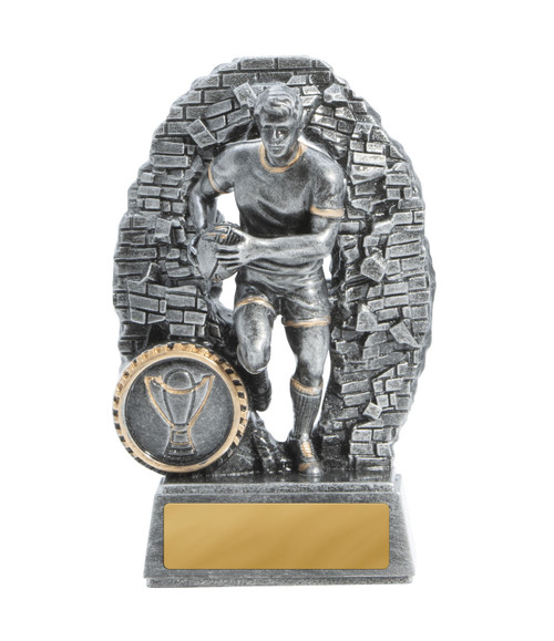 Crash Through Series Male Rugby Trophy 130mm