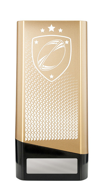 Gold Block Series Rugby Trophy 160mm