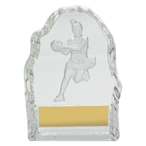 Crystal Iceberg Netball Trophy 110mm
