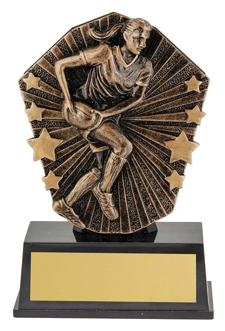 Cosmos Mini Rugby Female Trophy 120mm