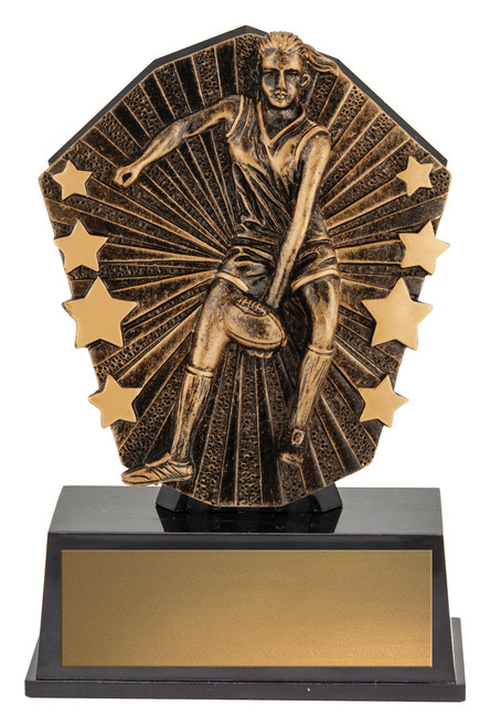 Cosmos Mini Aussie Rules Female Trophy 120mm