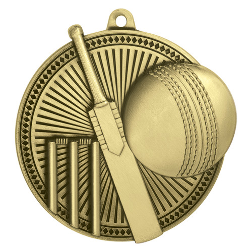 Tempo Series Cricket Medal Antique Gold