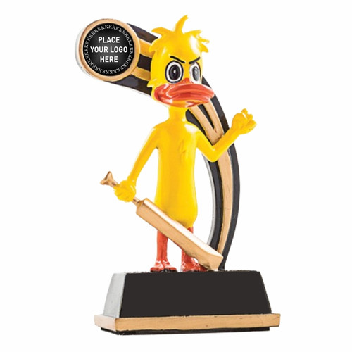 Cricket Duck Trophy Yellow 160mm