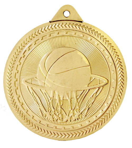 Bright Medal Basketball Gold