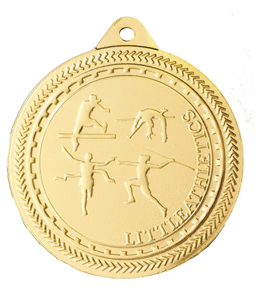 Bright Medal Little Athletics Gold