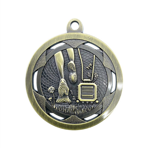 Strata Medal Cross Country Antique Gold