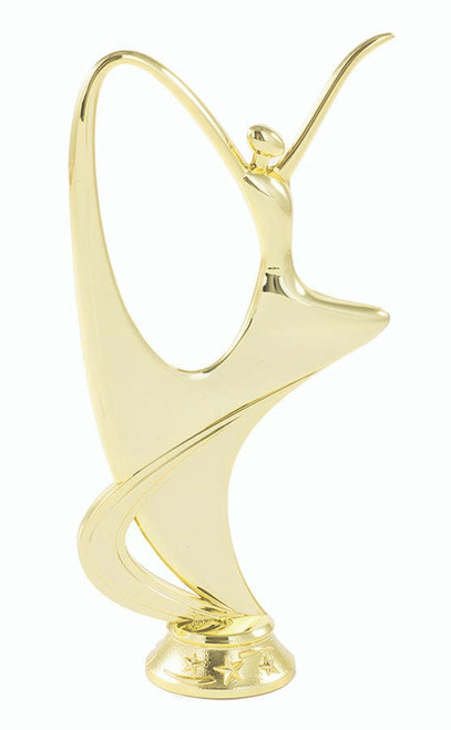 Gold Dance Abstract Movement Figure on base Trophy