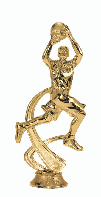 Basketball Shooting Layup/dunk Male Figure on base Trophy