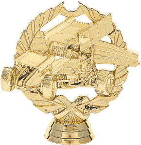Sprintcar Wreath Figure on base Trophy