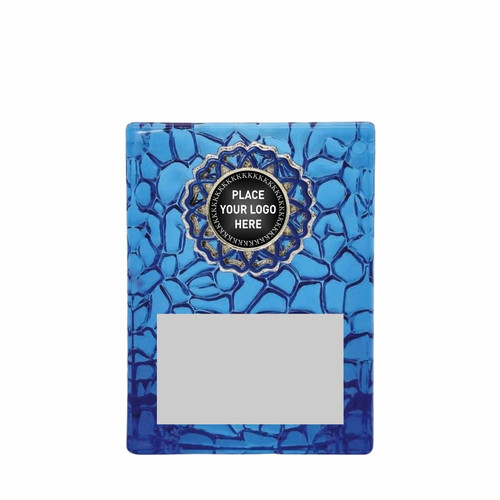 Ice Blue Acrylic Stand Trophy 110mm