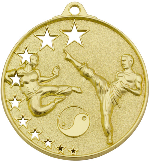 Hollow Star Martial Arts Medal Gold
