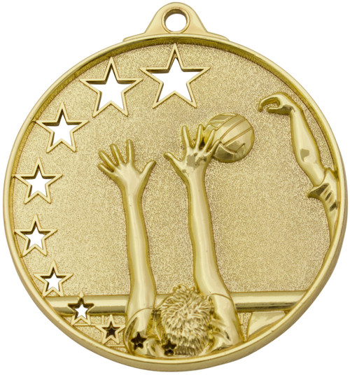Hollow Star Volleyball Medal Gold