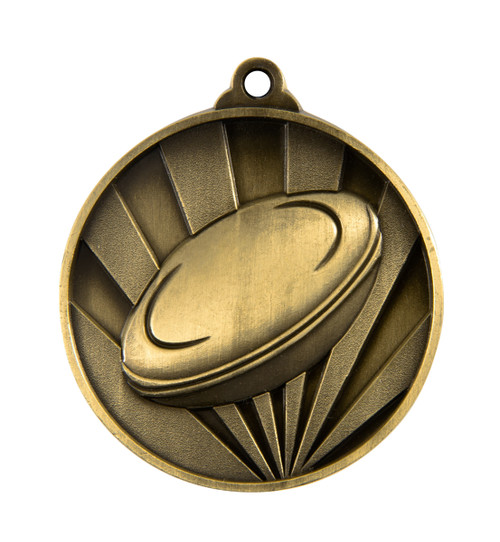 Sunrise Series Rugby Medal Gold