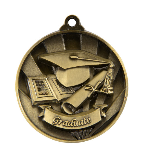 Sunrise Series Graduation Medal Gold 1076-52G