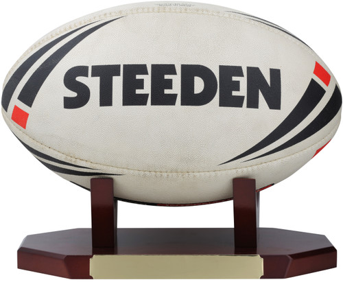 Timber ball stand Footy Rugby League Union