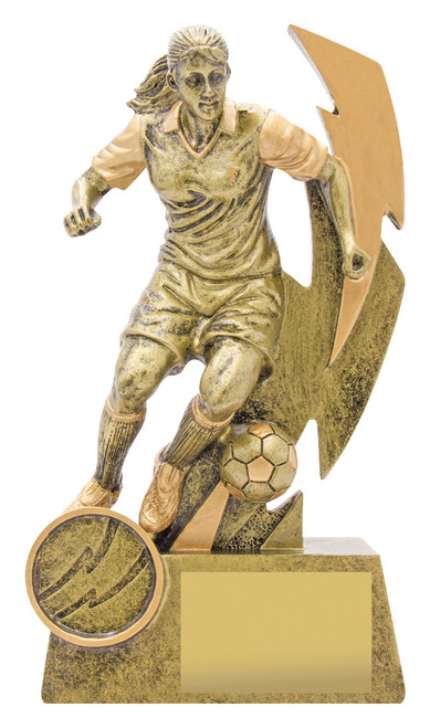 Shazam Series Female Football Trophy 150mm