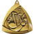 Triangle Series Music Medal Gold