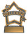 Mini Word Star Well Done Trophy 12803