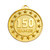 Shooting Star Series 150 Games Medal Gold 1074G-150G