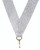 Medal Neck Ribbon Metallic Silver