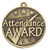 Word Medal Attendance Award Antique Gold MW102G