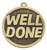 Word Medal Well Done Antique Gold MW150G