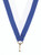 Medal Neck Ribbon White Royal Double Colour