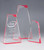 Reflections Series Acrylic Award Red