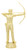 Male Archery Figure Trophy 170mm