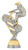 BMX Silver/Gold Figure on base Trophy 150mm