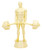 Weightlifting Figure on base Trophy