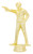 Male Pistol Shooting Figure on base Trophy