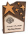 Star Cross Resin Plaque Bronze 195mm 12053