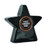 Black Star Holder Trophy with logo