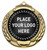 Banner Wreath Medal Gold 70mm