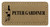 Leatherette Name Badge - Khaki/Black Engraved