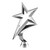 Shooting Star Silver Figure Trophy